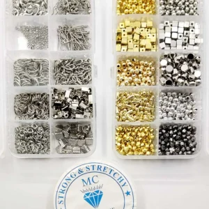 1710 Parça Küpe Kolye Bileklik Yapım Seti Takı Malzemeleri Ara Aparat