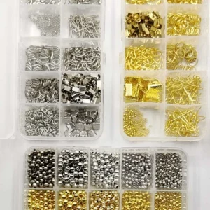 2420 Parça Küpe Kolye Bileklik Yapım Seti Takı Malzemeleri Ara Aparat